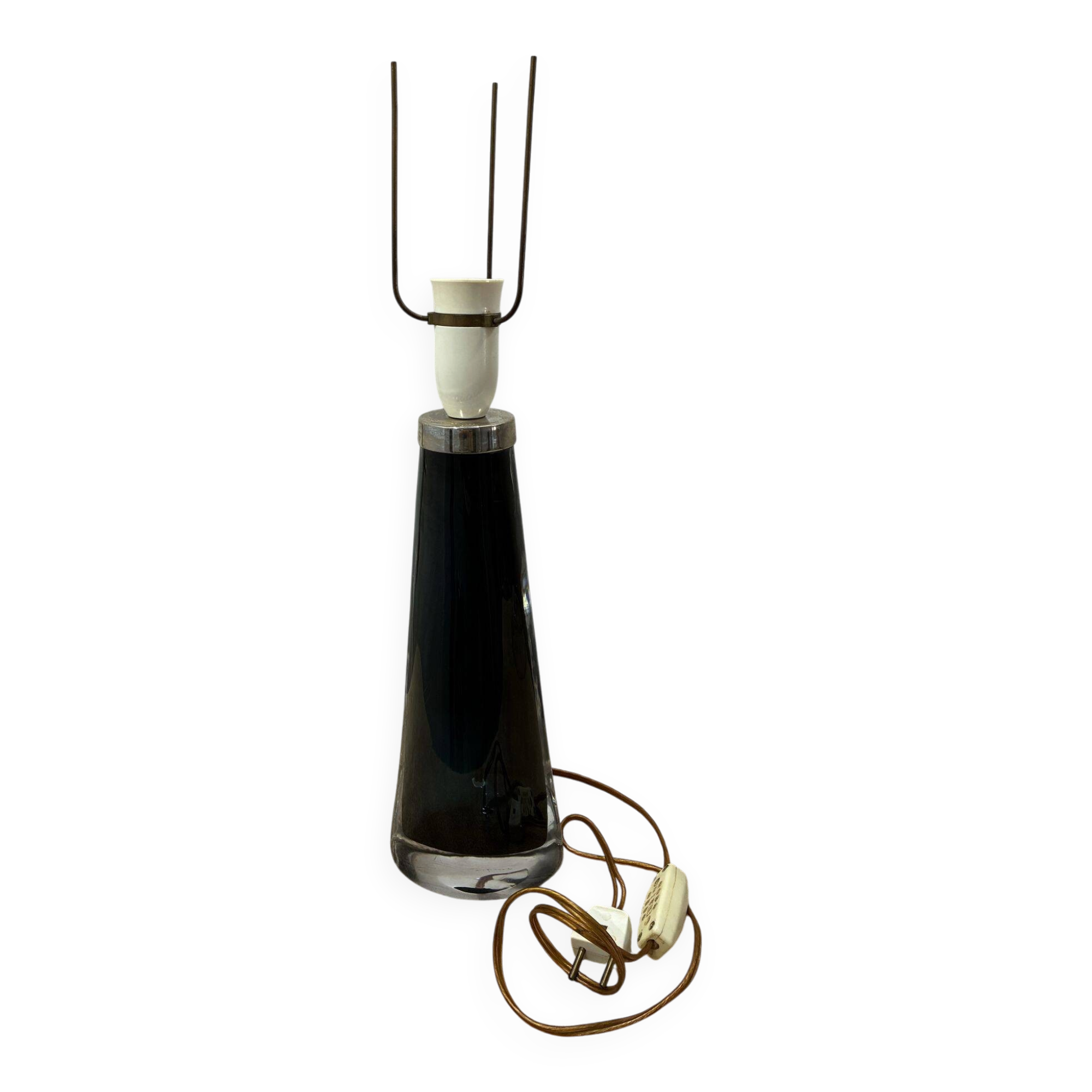 Carl Fagerlund for Orrefors RD 1566 glass table lamp, 1960s