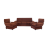 Sofa set 2 armchairs armchair from the goose design 70s vintage modern