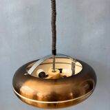 Vintage 'Copper' UFO space age pendant lamp