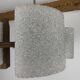 Lustre scandinave perspex et bois, 4 feux