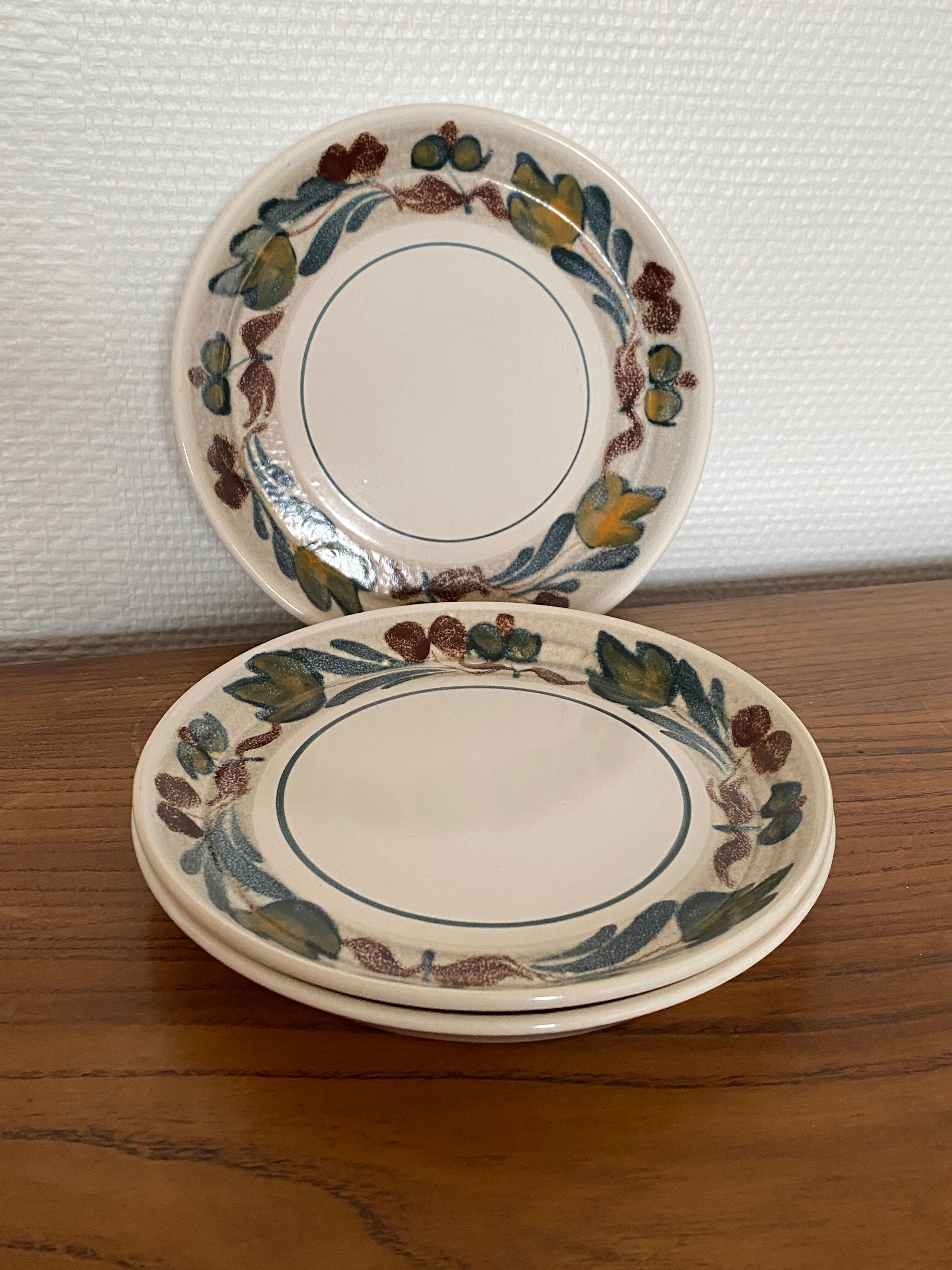 Set of 3 dessert plates M.B.F.A. Pornic