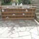 Vintage pitch pine furniture, 30 lockers, 1 niche.