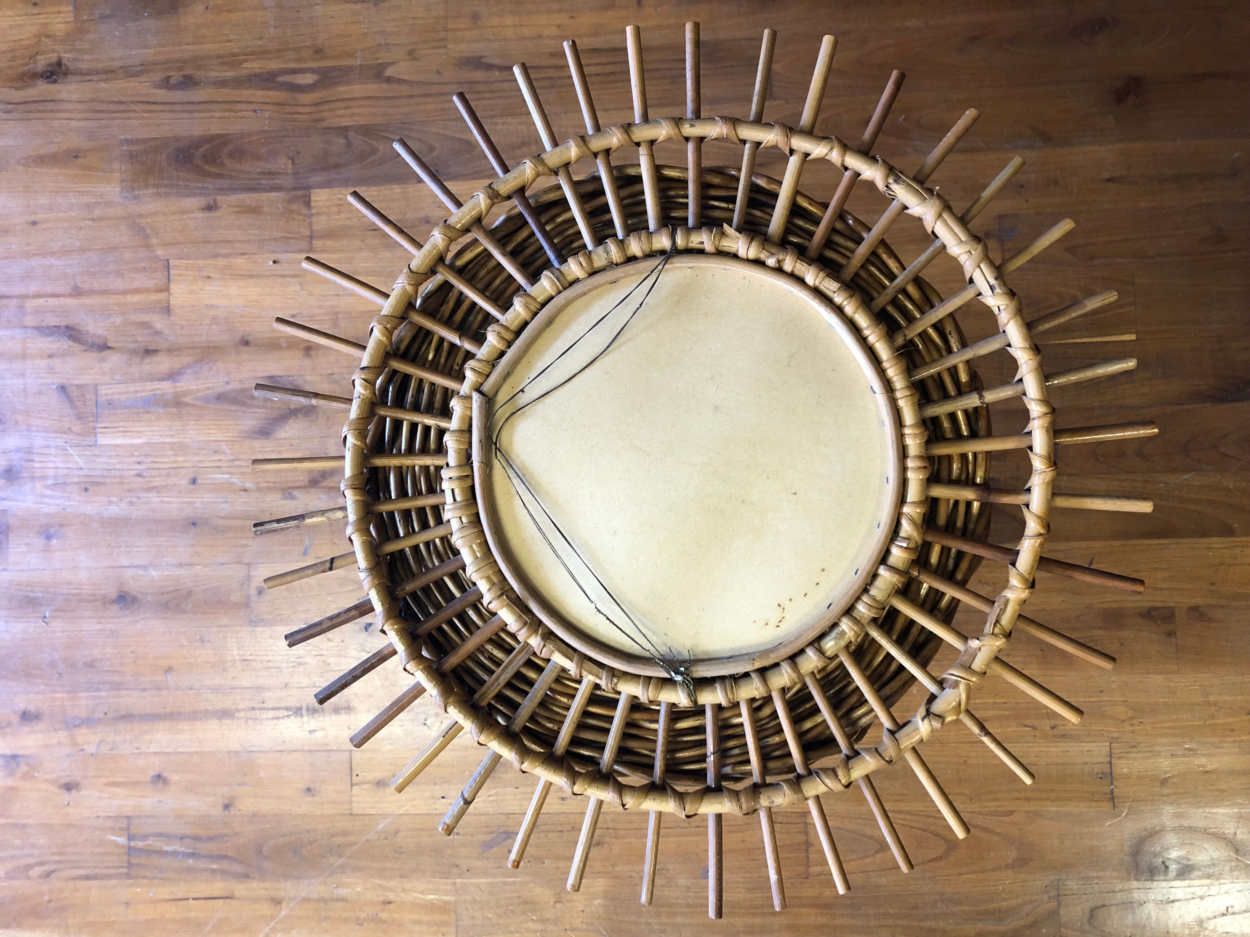 Bamboo sun mirror