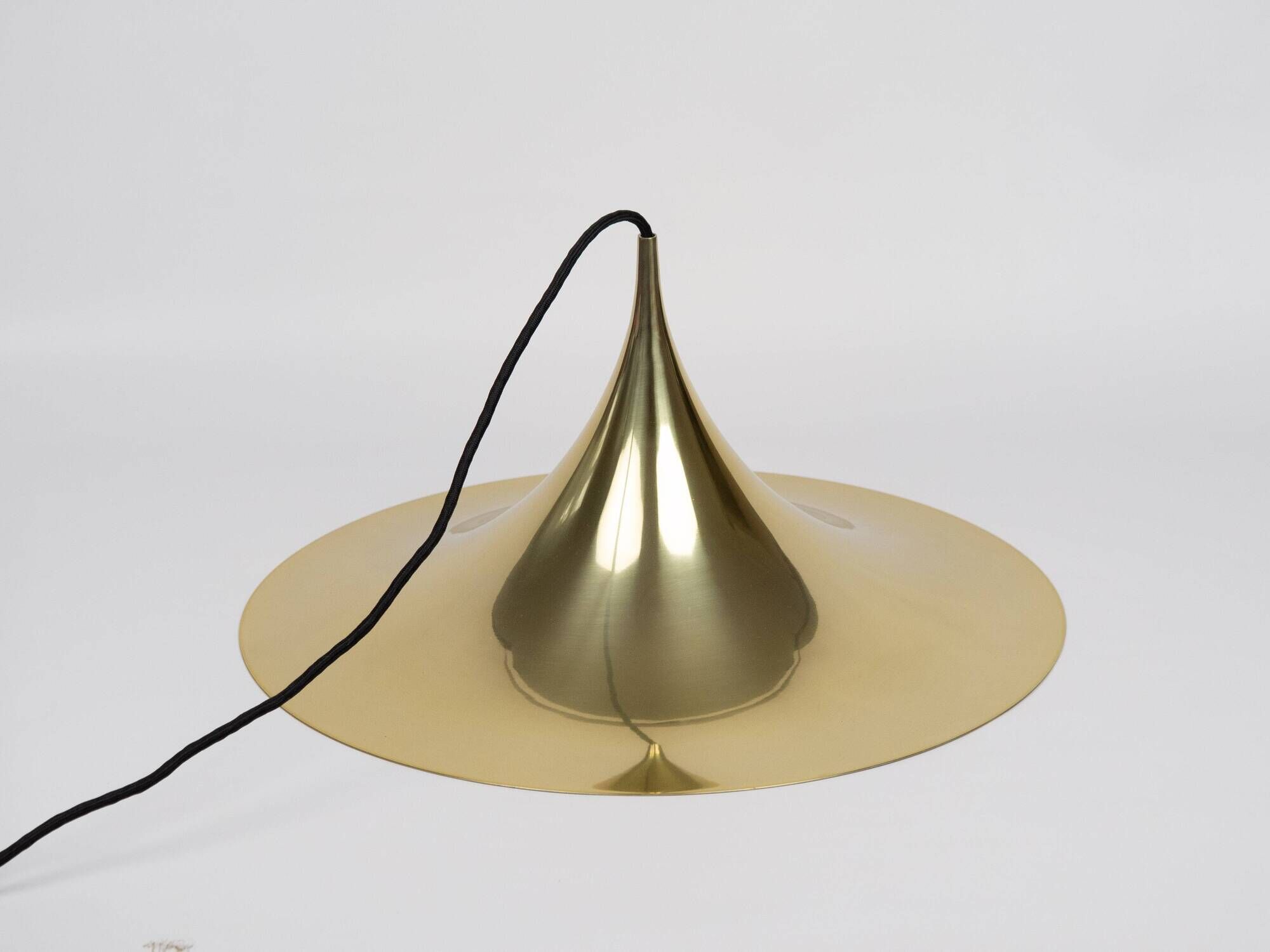 Vintage Semi Pendant Lamp by Fog & Mørup, 47 cm, Danish Mid-Century Design,