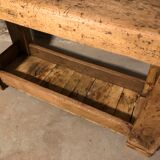 Old carpenter's wooden workbench