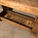 Old carpenter's wooden workbench