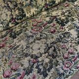 Floral cotton jacquard chaise longue