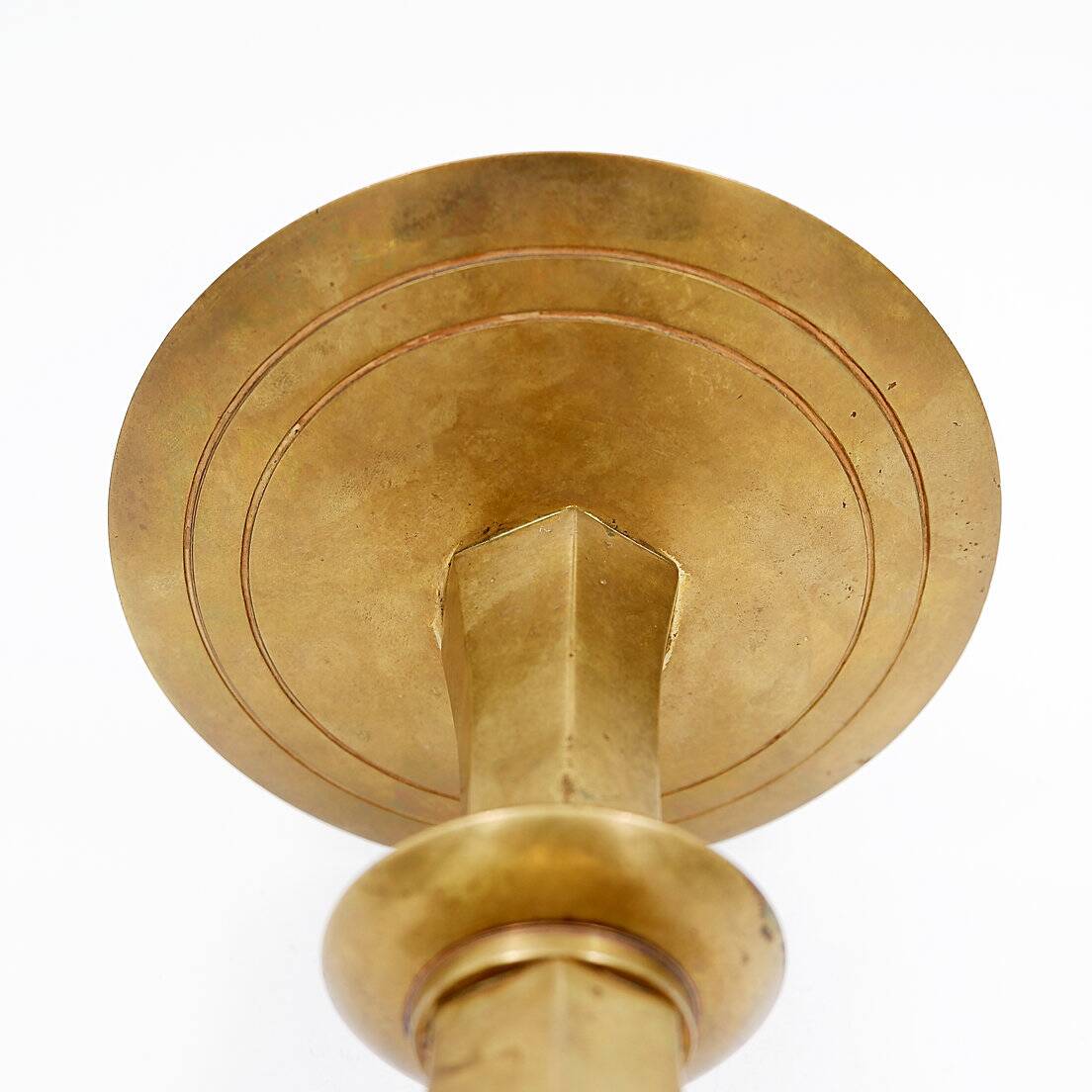 Bougeoir Art Déco en bronze doré, vers 1930