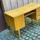 Scandinavian desk from the 1960s in wood, 120cm.