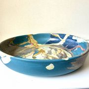 Vintage Danish Ceramic Art Studio Decorative Bowl signed