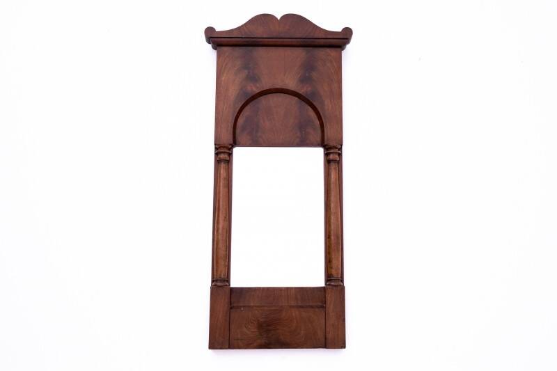 Mahogany mirror from the late 19th century, Northern Europe.