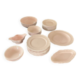 Salins 38 Piece Pink Dinnerware Set