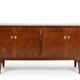 Enfilade Art Deco buffet with diamond point in oak - 1930s-1950s - 3