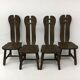 Set of 4 Belgian Brutalist Dining Chairs from De Puydt, 1970’s