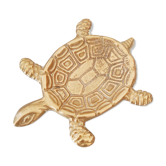 Cendrier laiton tortue