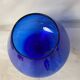 Blue glass vase 50s