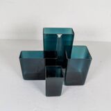 Midcentury Modern collection of ten "Ice" vases by Gullaskruf, Sweden, 1960s.