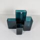 Midcentury Modern collection of ten "Ice" vases by Gullaskruf, Sweden, 1960s.