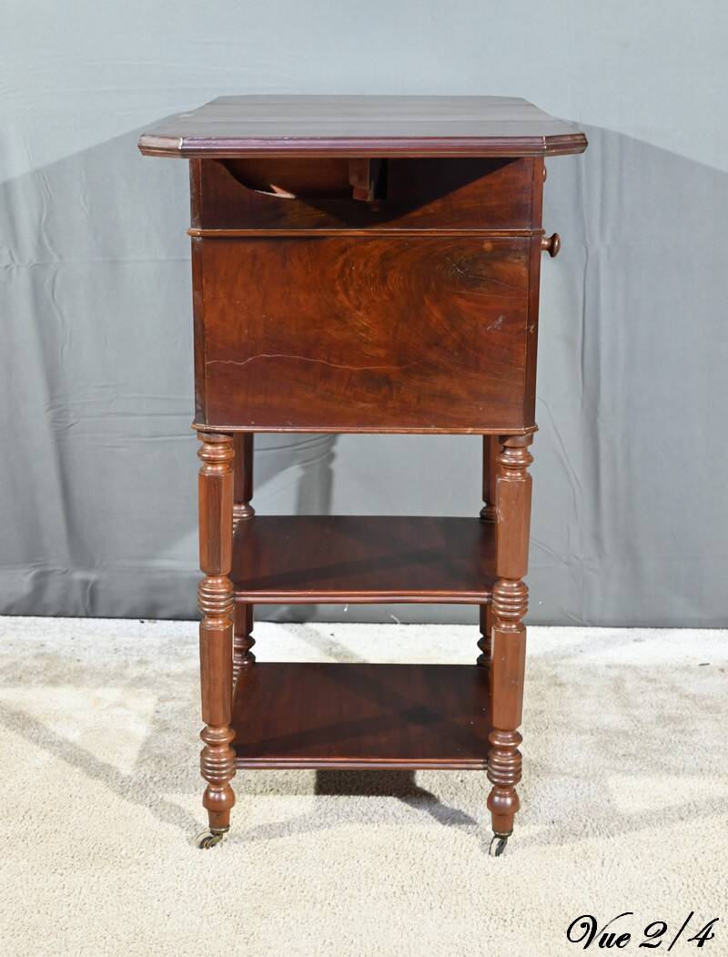 Small mahogany shuttered table, maison lemarchand, a. lemoine – mid-19th century