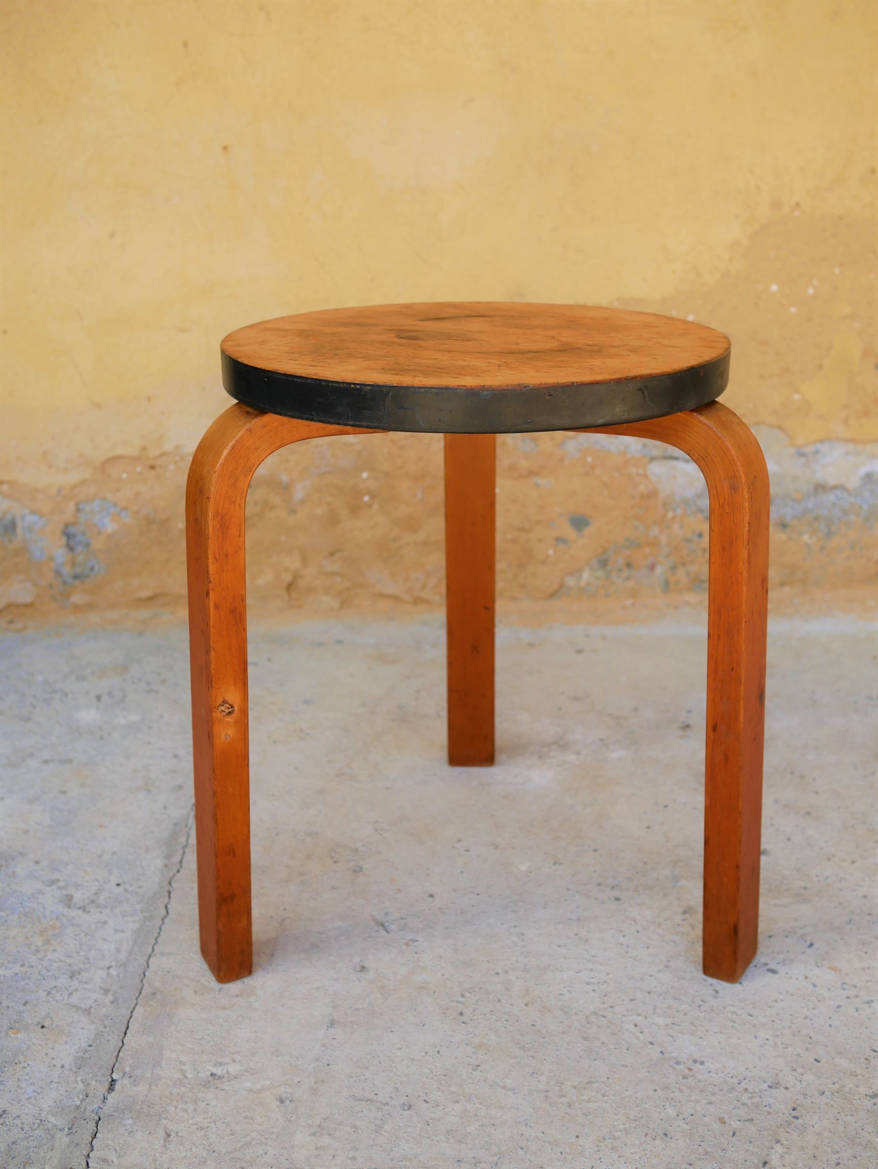 Scandinavian stool by Alvar Aalto for editions Finmar, 30 years