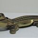 Nutcracker zoomorph alligator crocodile brass xl 35cm vintage