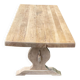 Renovated 19th century solid oak monastery dining table 200cm
