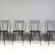 Vintage dining chairs by Calligaris, 1980s