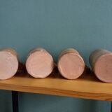 4 enameled stoneware cups