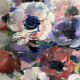 BURON Henri, Pastel still life bouquet of anemones signed around 1950