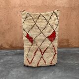 Moroccan carpet azilal beige - 114 x 166 cm