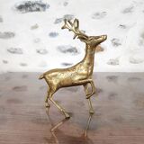 Figurine de cerf en laiton