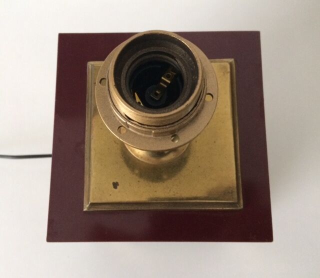 Brass lamp and formica 1970