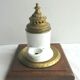 Paris porcelain inkwell and gilded bronze, Empire Charles X style