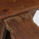 Table basse de ferme rustique antique en chêne