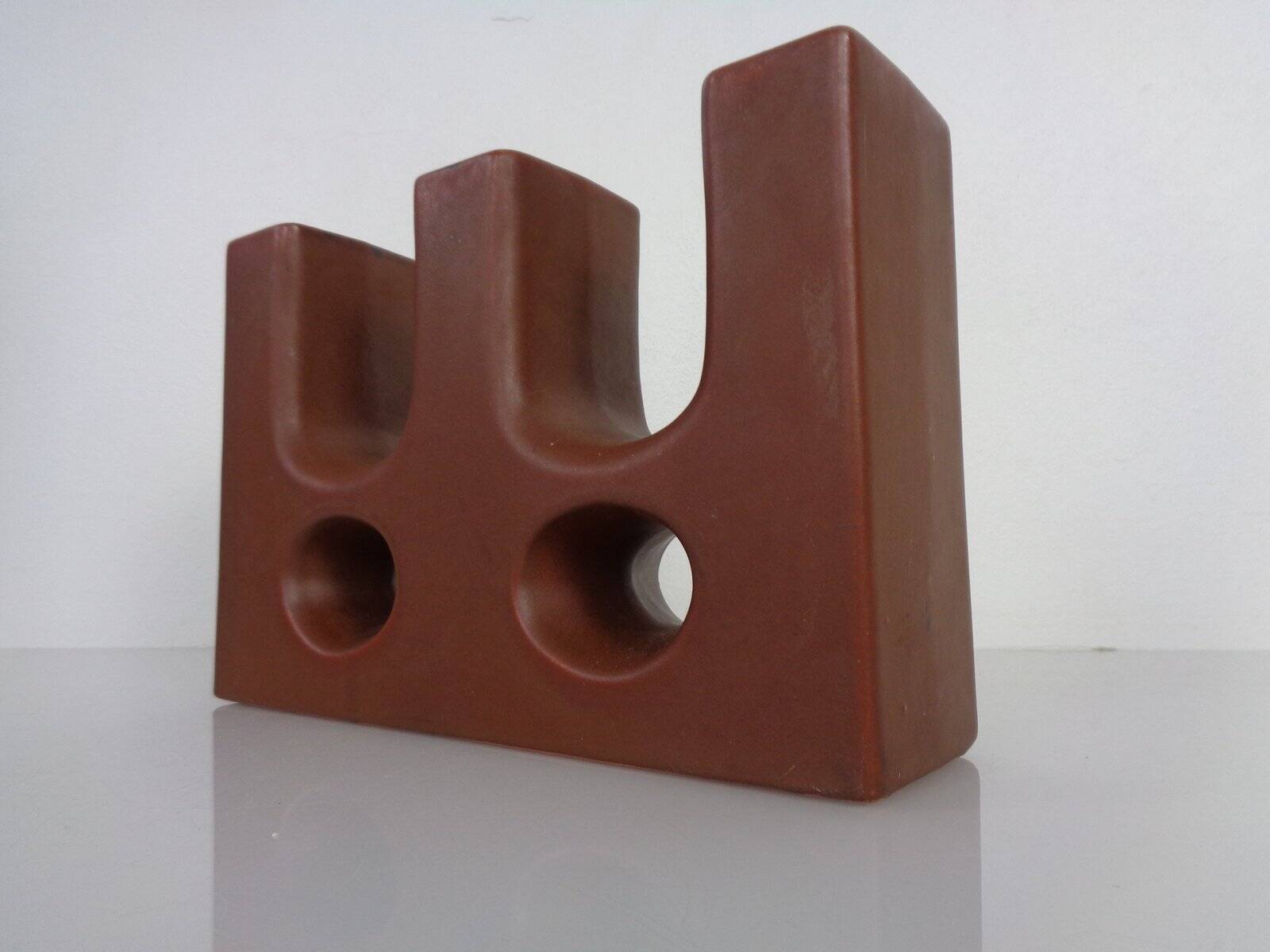 Dutch studio ceramic vase by Marius & Hugo Van Woerden for Vest Keramiek, 1970s