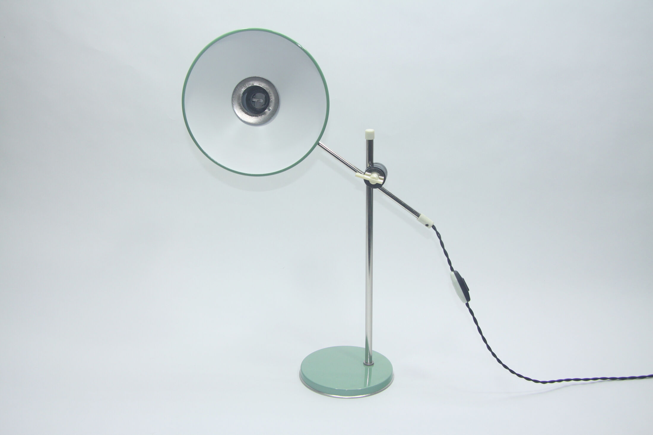 Green desk lamp, 1970s