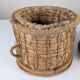 Rustic Pair of Spanish Andalusian Woven Esparto Baskets 1960s