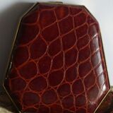 Caiman leather powder tray