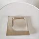 Silver metal ashtray Crédit local de France design 70s