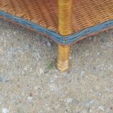 Two-tone rattan coffee table