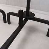 Bronze cast iron firewood fireplace accessory andier spit grill