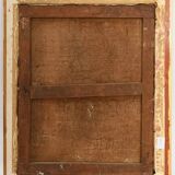 Peinture à l'huile sur toile vintage du XIXe siècle représentant un jeune garçon