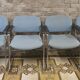 Set of 4 drabert armchairs with chrome legs, 1980