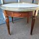 Coffee table hot water bottle old marble top Louis xvi style