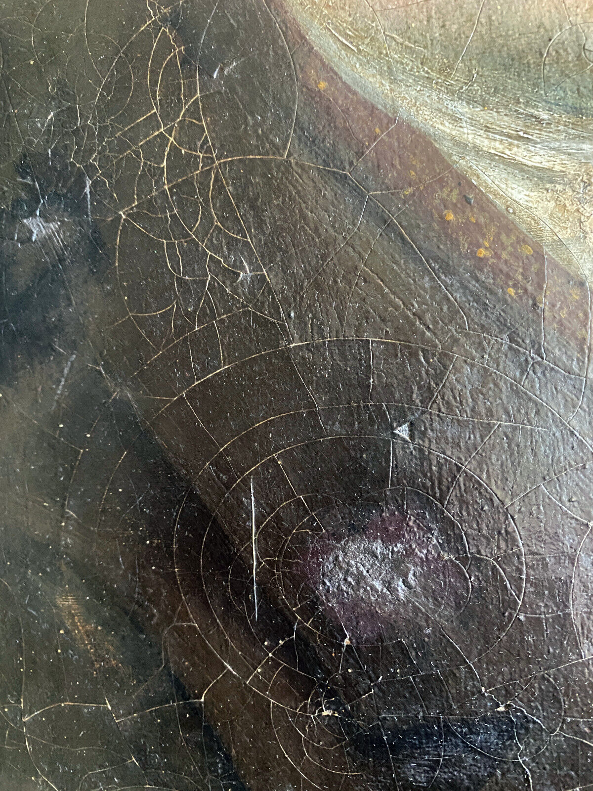 Painting "Portrait of a nobleman with a bow tie" XIX° HST (for restoration)