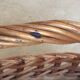 Panier ancien en osier tressé