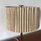 Brass and rosewood lamp by J.T Kalmar, Austria, circa 1950.