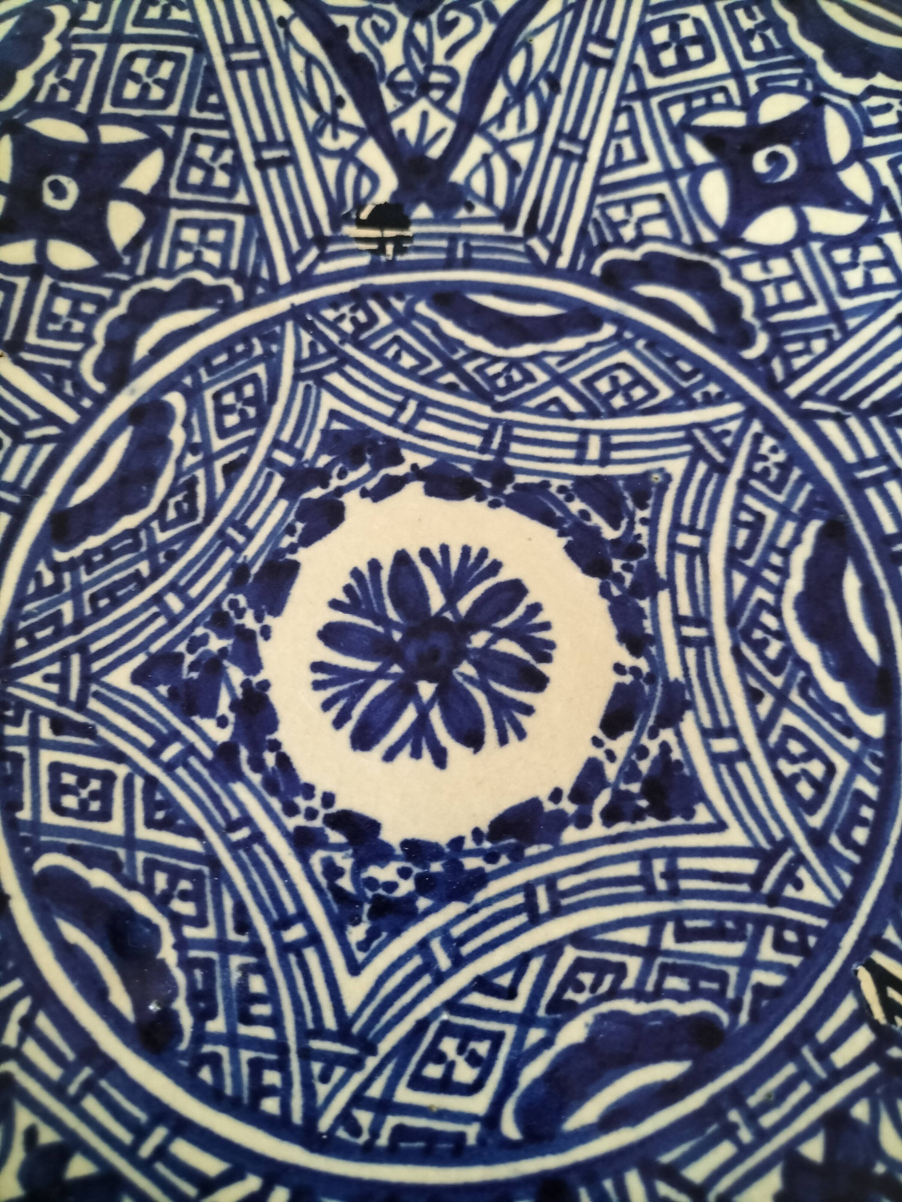 Moroccan glazed earthenware bowl