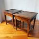 Pair of French-made side tables.