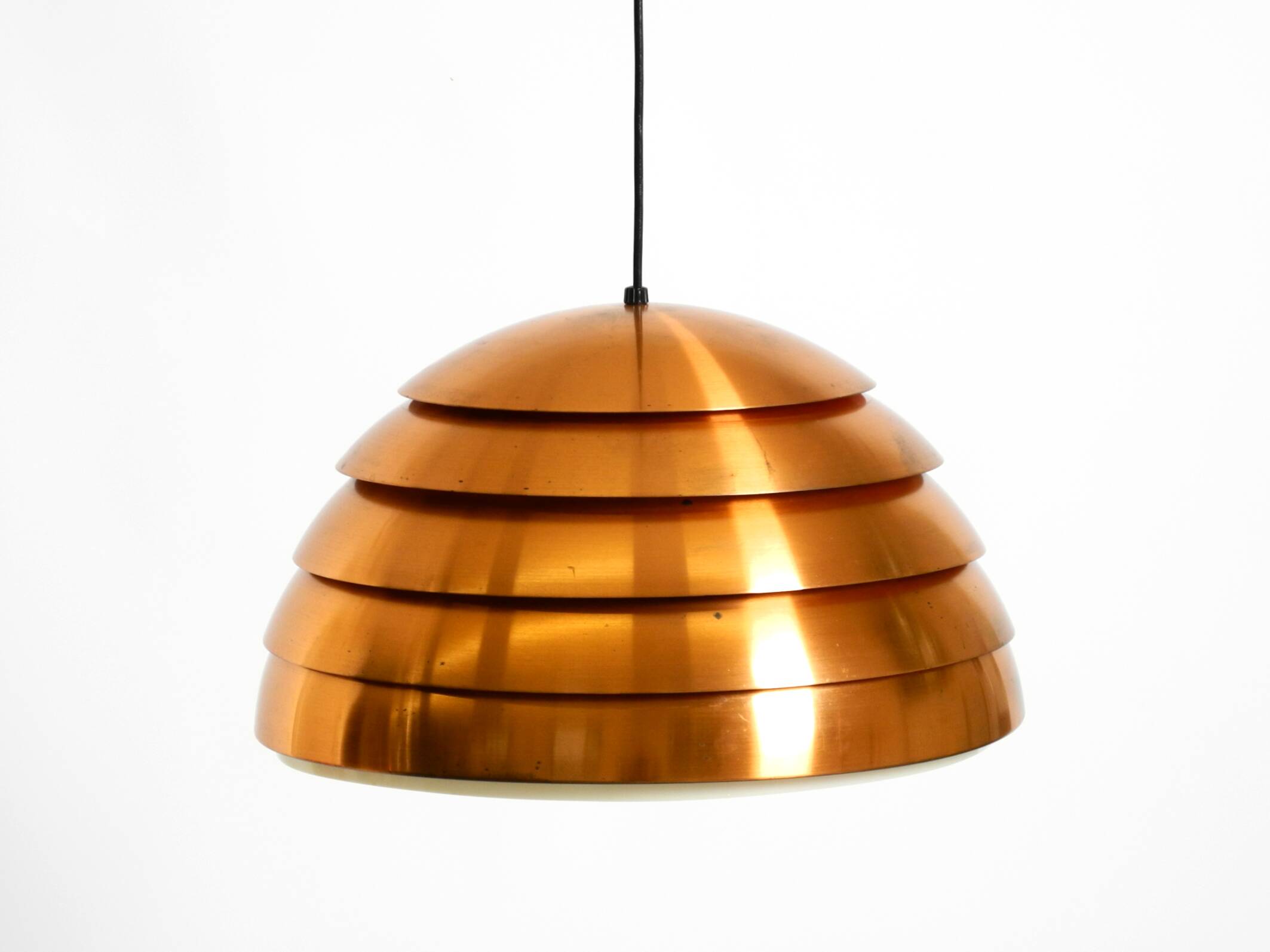 Original 1960s copper slat pendant lamp by Hans-Agne Jakobsson for Markaryd